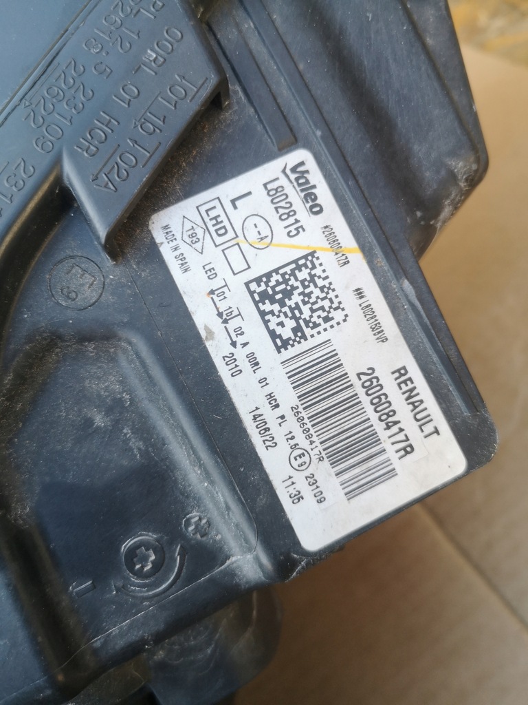 фото №16, Renault megane iv lift лампа левый перед full led комплектная 260608417r