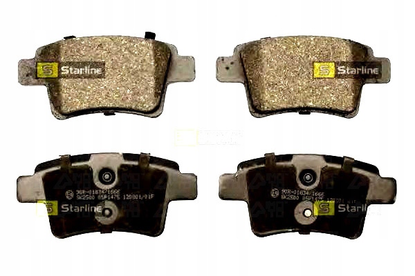фото №1, Starline тормозные колодки тормозные citroen c4 grand picasso