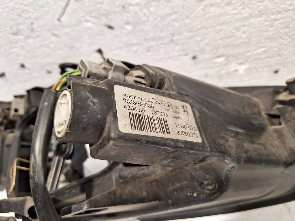 фото №7, Лампа перед ліва 9628666880 peugeot 206 02-