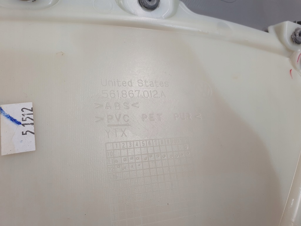 фото №10, Vw passat b7 usa 11-16 обшивка обивка дверь правая передняя пассажира