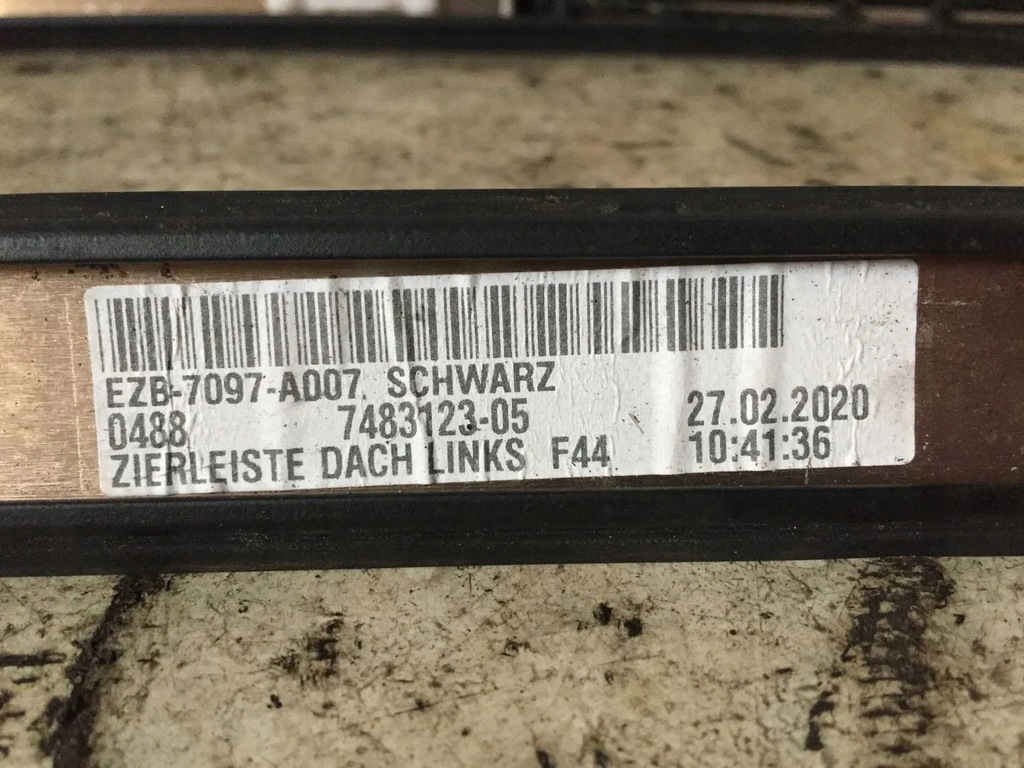 фото №14, Молдинг дахова ліва bmw 2 f44 чорний mat