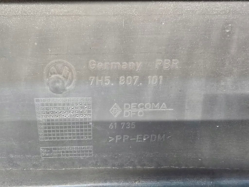 фото №16, Бампер перед vw t5 caravelle multivan оригинальный номер 7h5807101