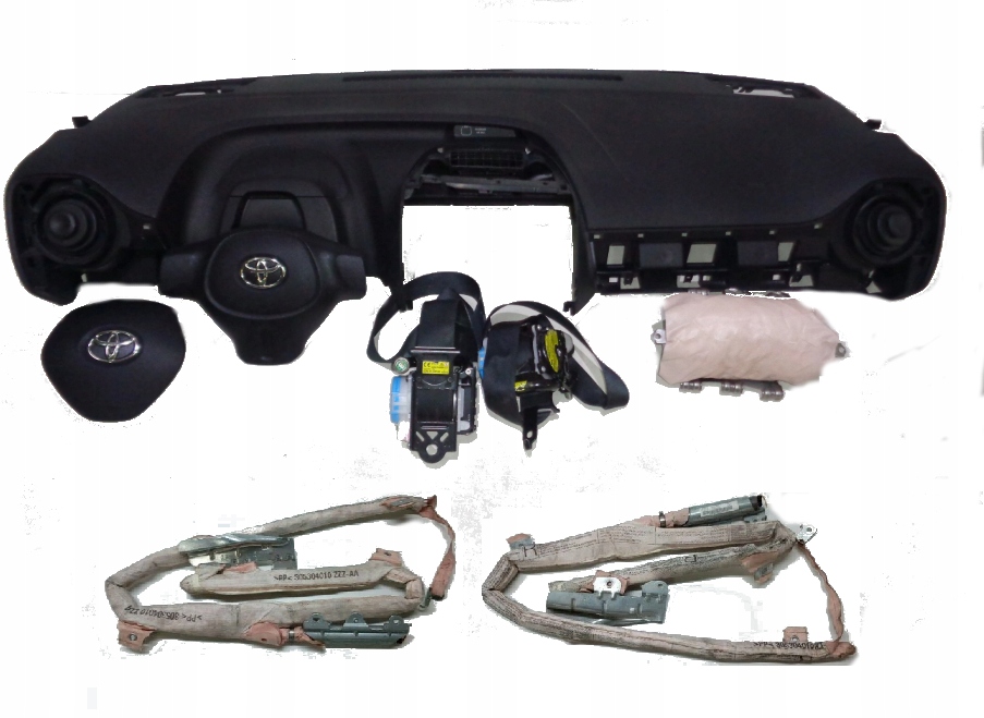 фото №1, Toyota aygo приборная панель консоль подушка безопасности ремни шторки безопасности