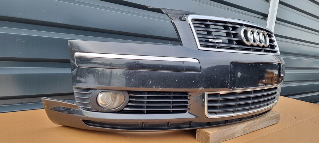 фото №7, Audi a8 d3 бампер перед bez отверстий оригинал b080