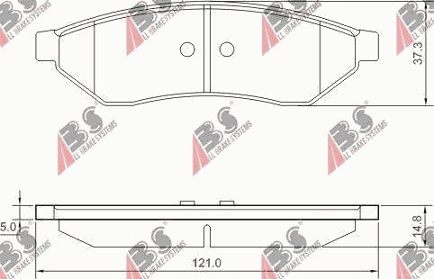 фото №1, Тормозные колодки тормозные задняя chevrolet epica 2.0-2.5 2005-