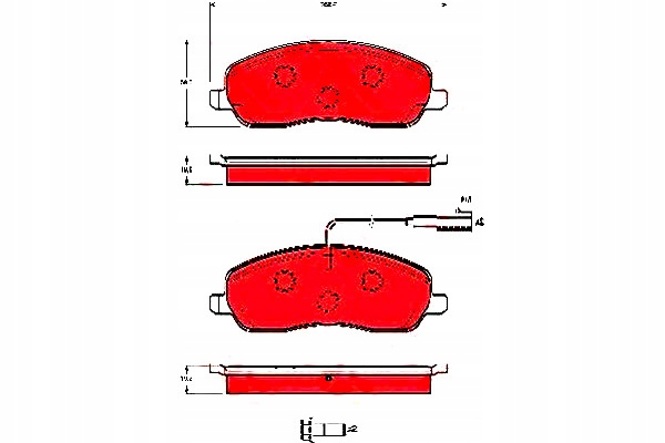 Купити Trw гальмівні колодки гальмівні lancia thesis 3.0 07.02-07.09
