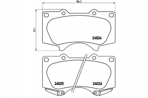 фото №3, Brembo гальмівні колодки гальмівні lexus gx