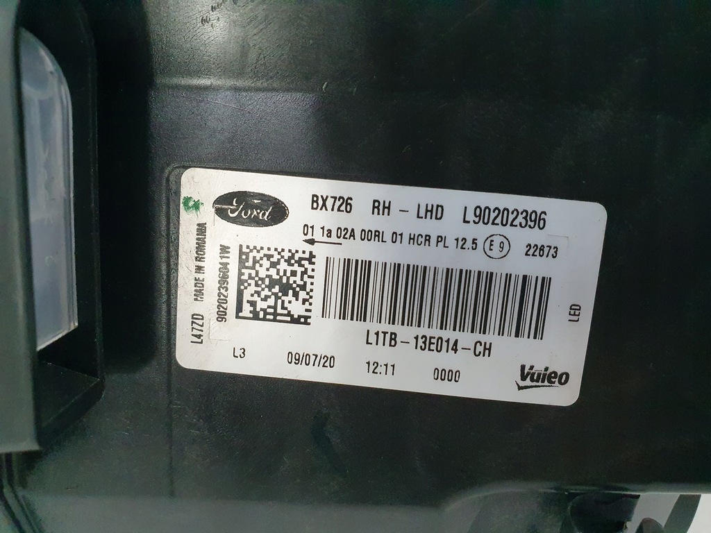 фото №13, Ford puma 19- ful full led лампа перед права правий