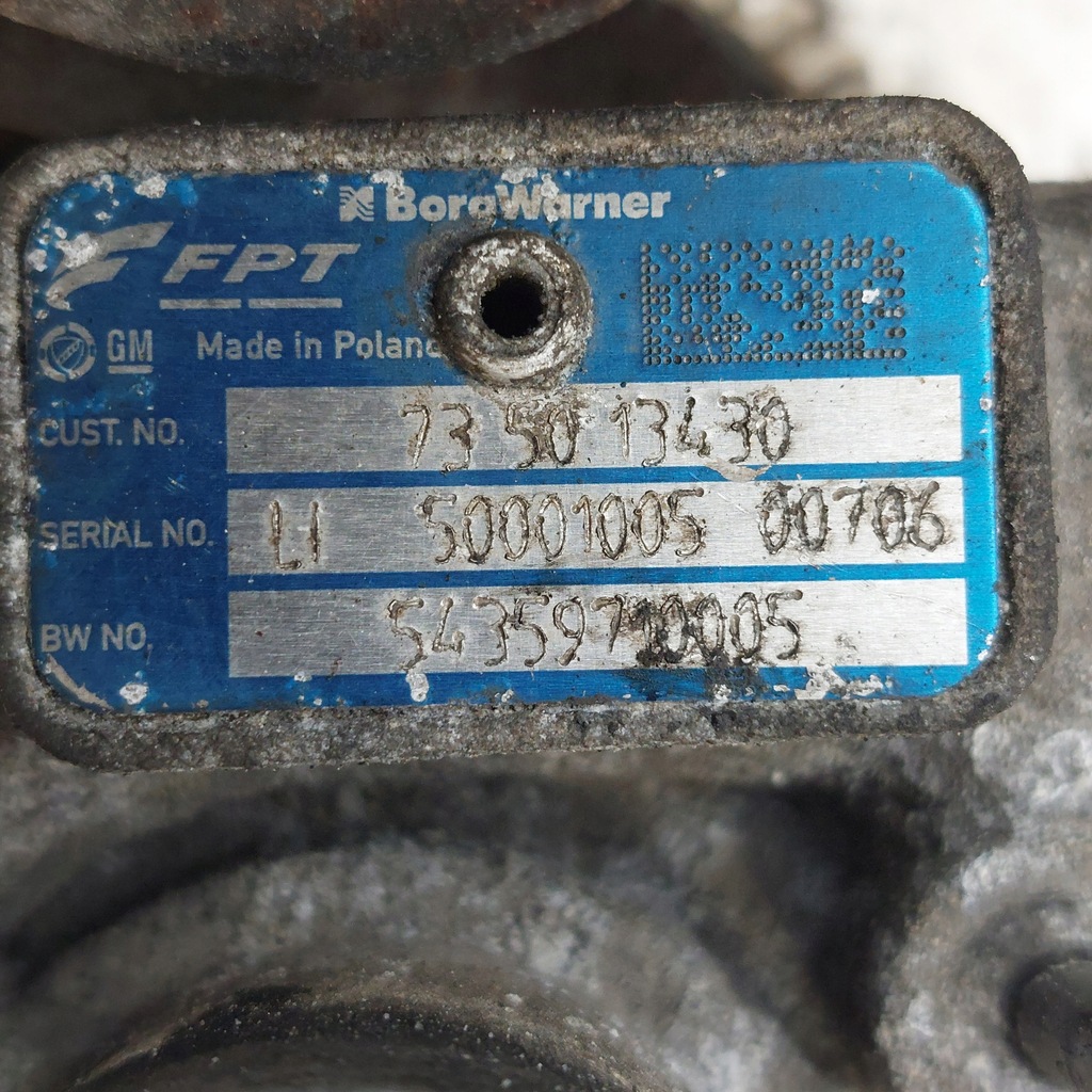 фото №9, Fiat grande punto corsa d 1,3jtd турбіна fpt 735013430