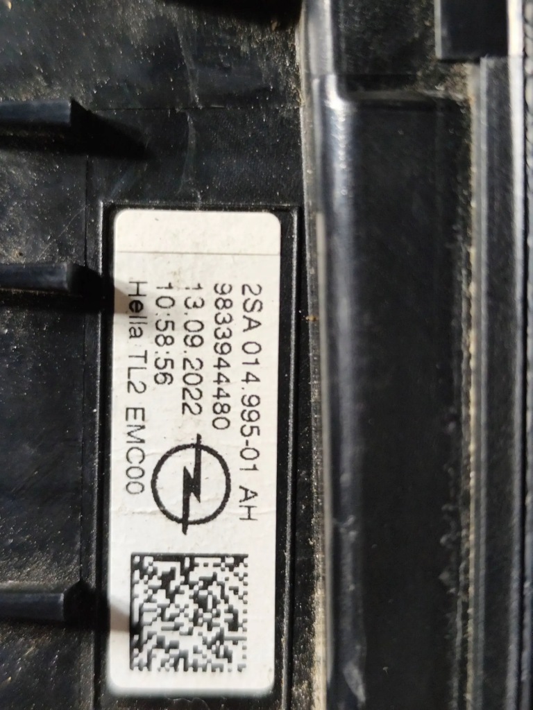 фото №10, Opel mokka b ii 19- лівий задня ліва задня лампа кришки багажника оригінал eu