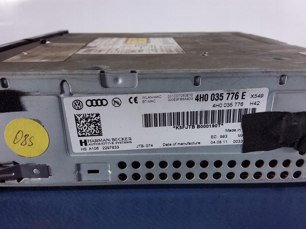 фото №5, Audi a8 d4 4h зчитувач dvd sd mmi 3g 4h0035776e