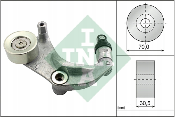 фото №16, Schaeffler ina 534 0316 10 натягувач ремінь клиновий багаторучейковий