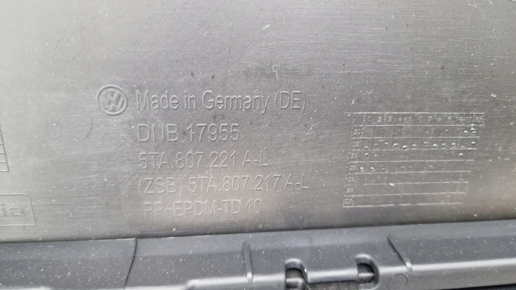 фото №10, Бампер перед vw touran 5ta ii lc9x ксенон омыватель датчики pdcx4 жгут