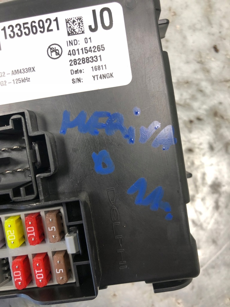 фото №5, Модуль комфорта коробка bsi opel meriva b 13356921