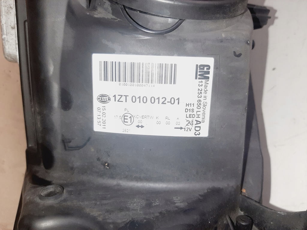 фото №9, Лампа перед передня ліва opel astra j iv 2009-2012 led bi ксенон поворотна