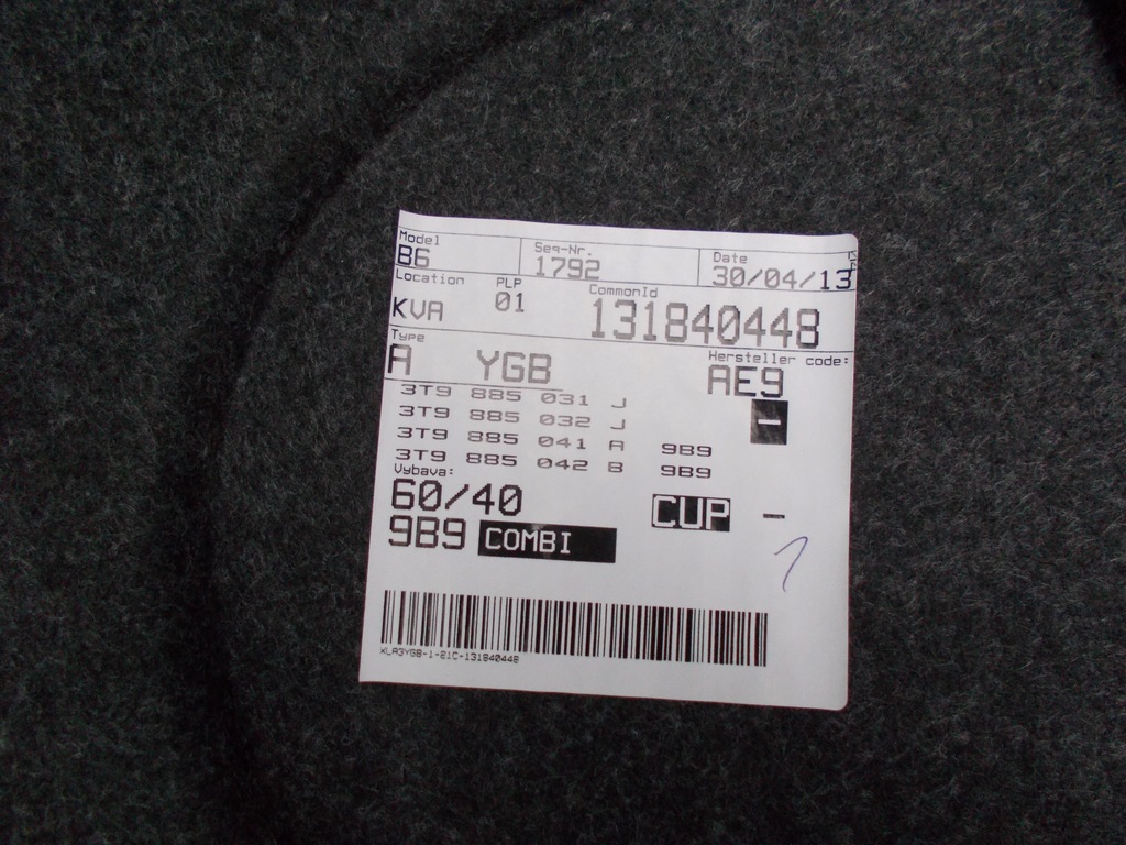 фото №16, Skoda superb 13r сиденья заднее сиденье комплект