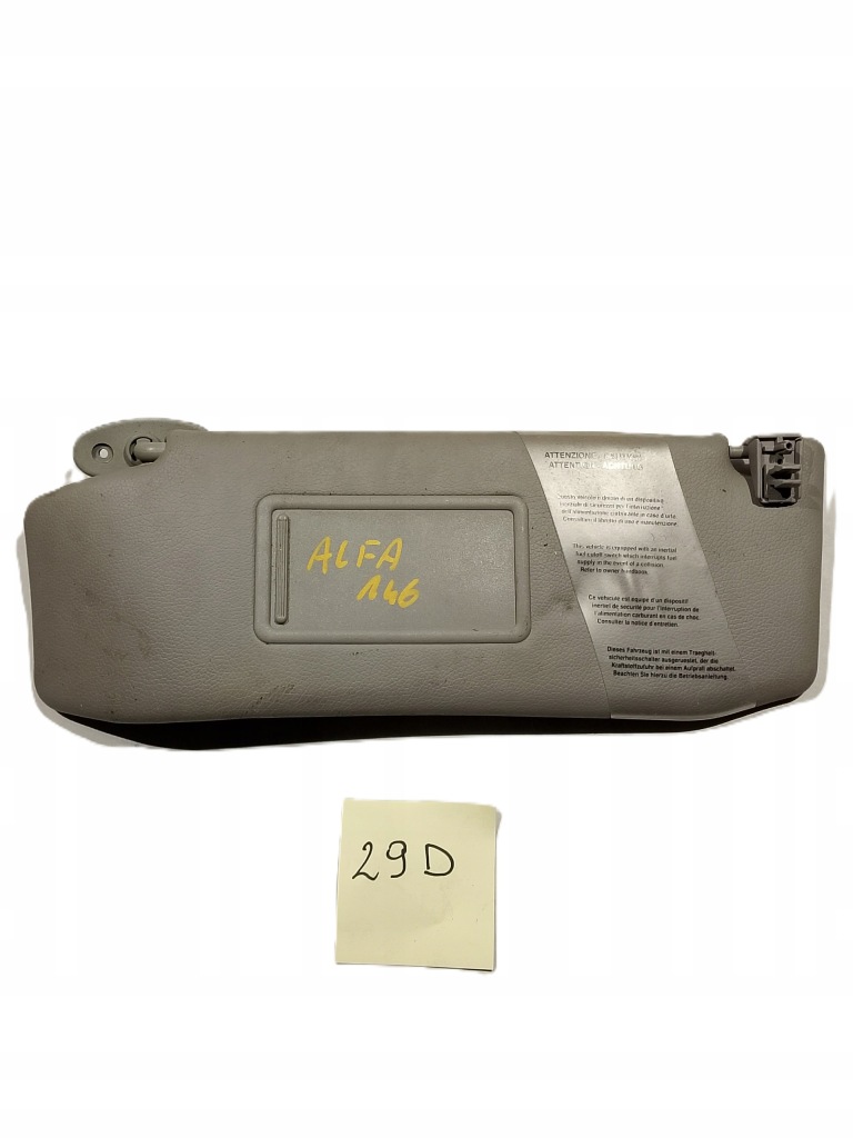 фото №1, Alfa romeo 146 145 защита солнцезащитная правая козырёк