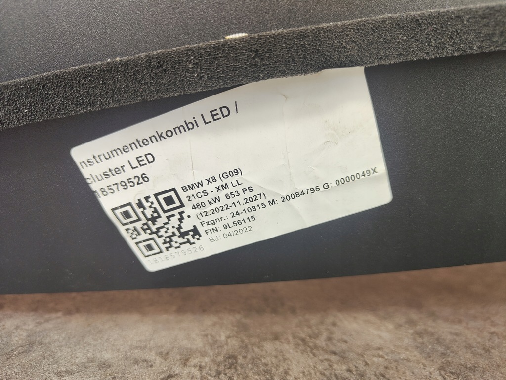 фото №12, Экран дисплей монитор bmw g05 x5 g06 x6 g07 x7 g09 xm lci lift 5a2ad61