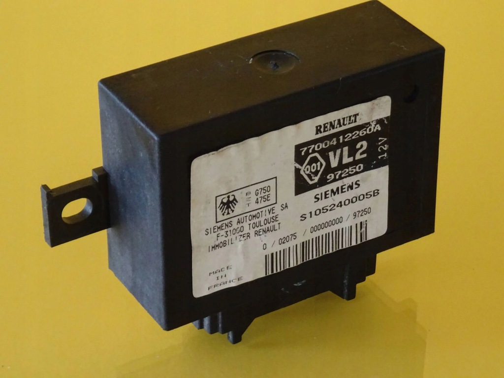 фото №1, Модуль імобілайзер renault twingo i 7700412260a nr38