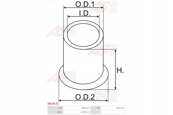 фото №4, Втулка, wał стартер as-pl sbu9131