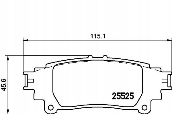 фото №1, Textar комплект гальмівних колодок ham. задня lexus gs, is iii,