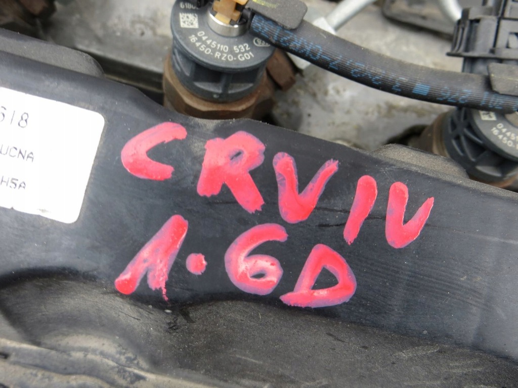 фото №8, Honda cr-v iv 1.6 двигатель + форсунки n16a2 14-18