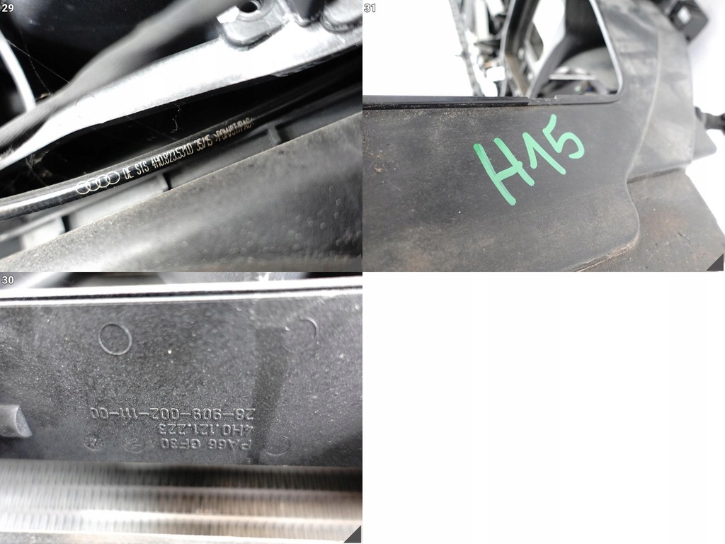 фото №12, Audi a8 s8 4h0 d4 lift 13-17 підсилювач pas радіатор вентилятор 3.0 tdi