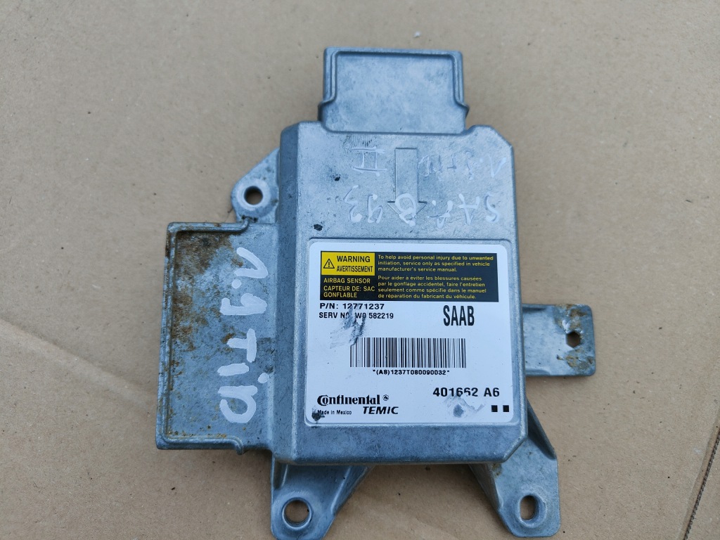 фото №1, Датчик модуль датчик подушка безпеки 12771237 saab 9-3 93 ii