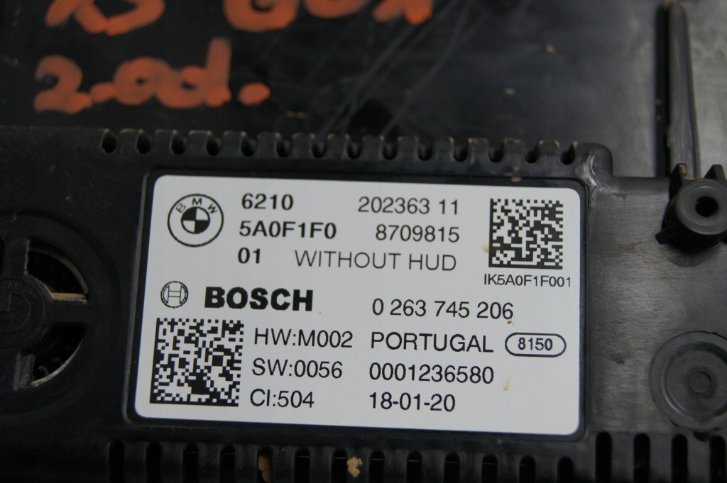 фото №8, Bmw x3 g01 лічильник прилади - пошкоджений po zalaniu