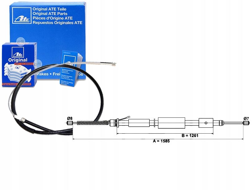 фото №1, Трос тормоза ручного citroen zx peugeot 306 1.1-