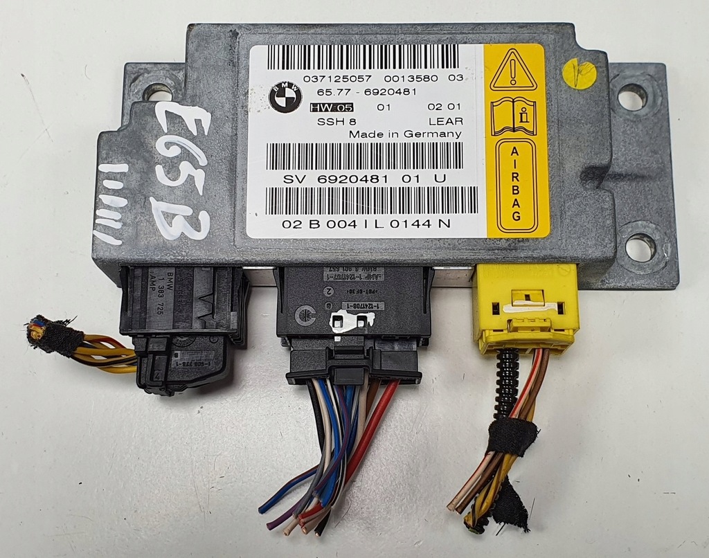 фото №1, Модуль блок управления датчик подушка безопасности bmw 7 e65 6920481