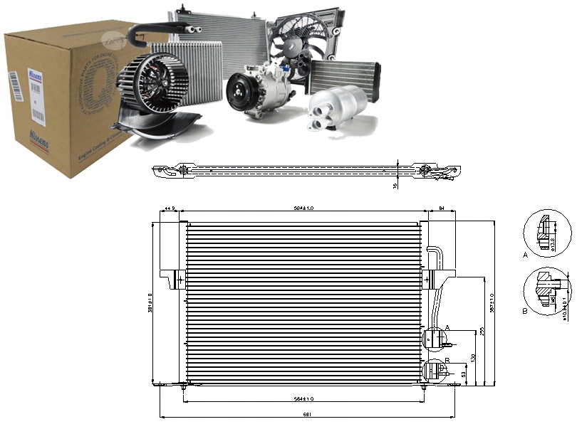 фото №1, Nissens 94308 конденсатор, кондиціонер