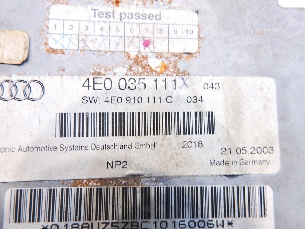 фото №6, Чейнджер cd audi a8 d3 4e0035111x 4e0910111c