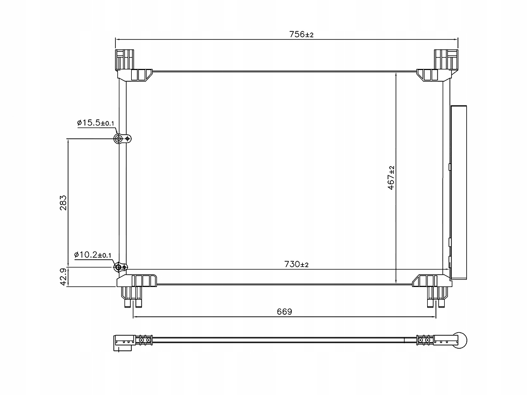 фото №1, Lexus rx 2019-2022 радиатор кондиционера 884600e110