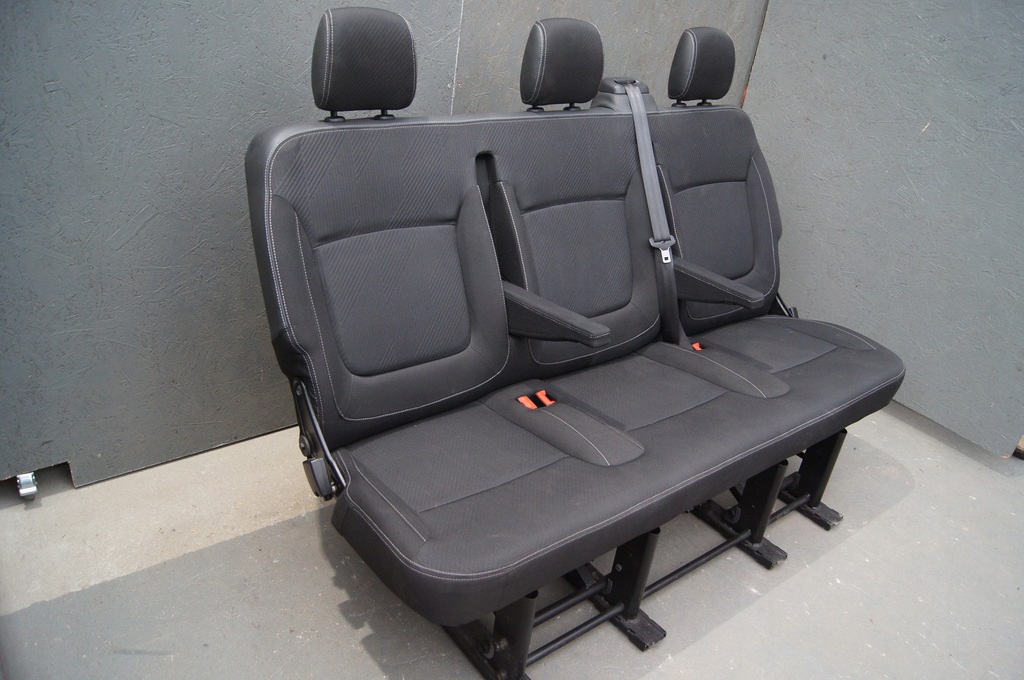 фото №11, Renault trafic iii сидіння лавка ii iii ряд dwa ряди