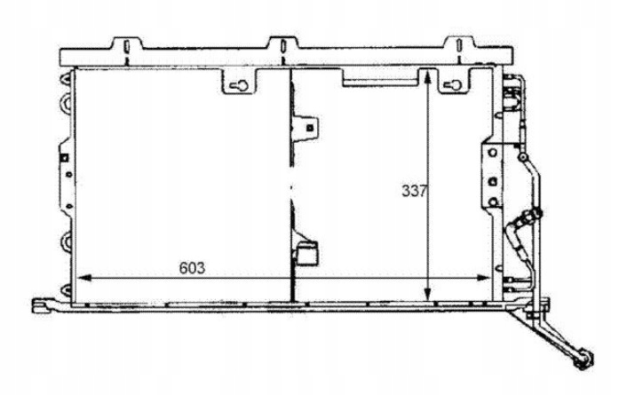 Конденсатор кондиціонера mercedes sl w129 nr 1298300270 Ціна