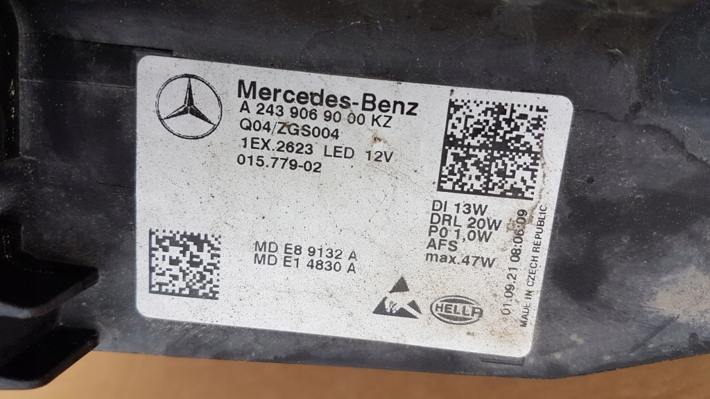 Фара перед правий mercedes w243 eqb eqa full led в Україні