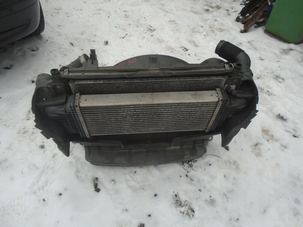 фото №6, Mercedes w164 радиатор wody кондиционер pas вентилятор 3.0 комплект передний