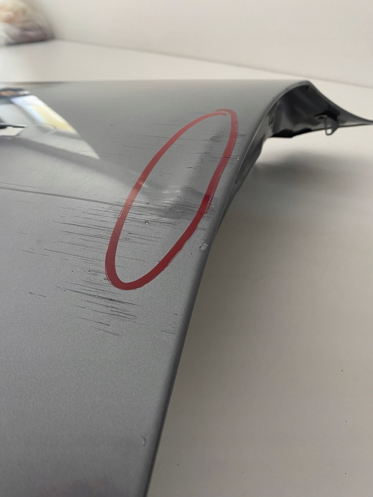 Bmw 5 e60 e61 крыло  левое  передний оригинальный aluminiowy Оригинал