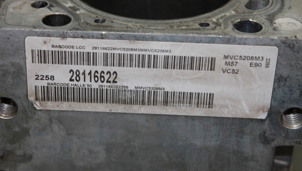 фото №11, Bmw e90 e60 e63 e65 e83 e70 3.0d 231km m57n2 306d3 блок двигуна 7792822