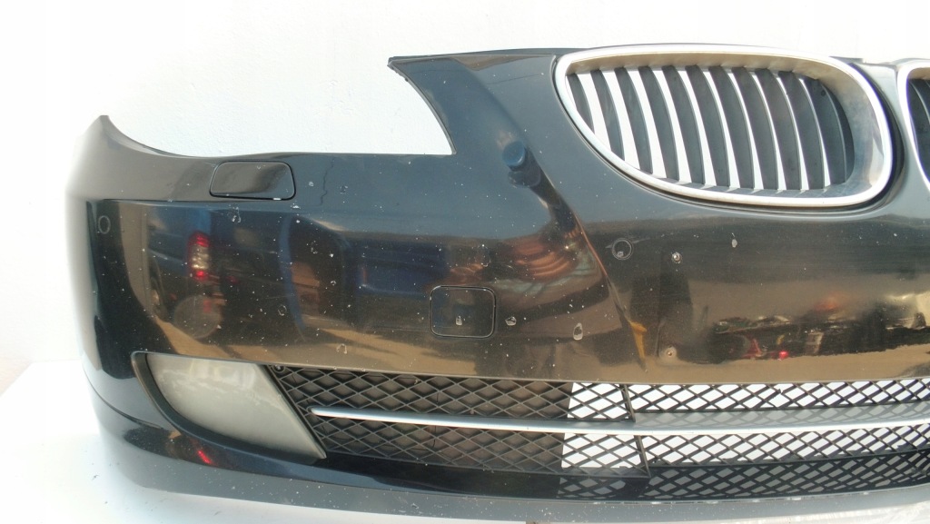фото №8, Bmw 5 e60 e61 2003 -10 бампер передній перед омивачі ксенон pdc blackshapire