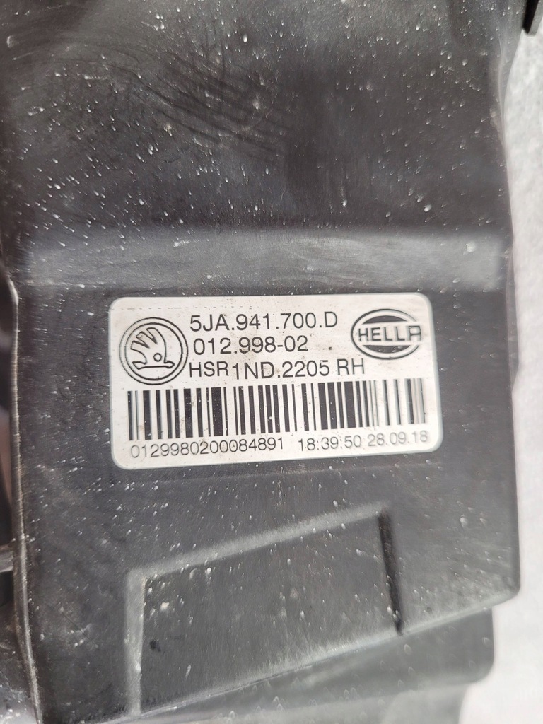 фото №9, Skoda rapid 5ja941700d протитуманна фара правий