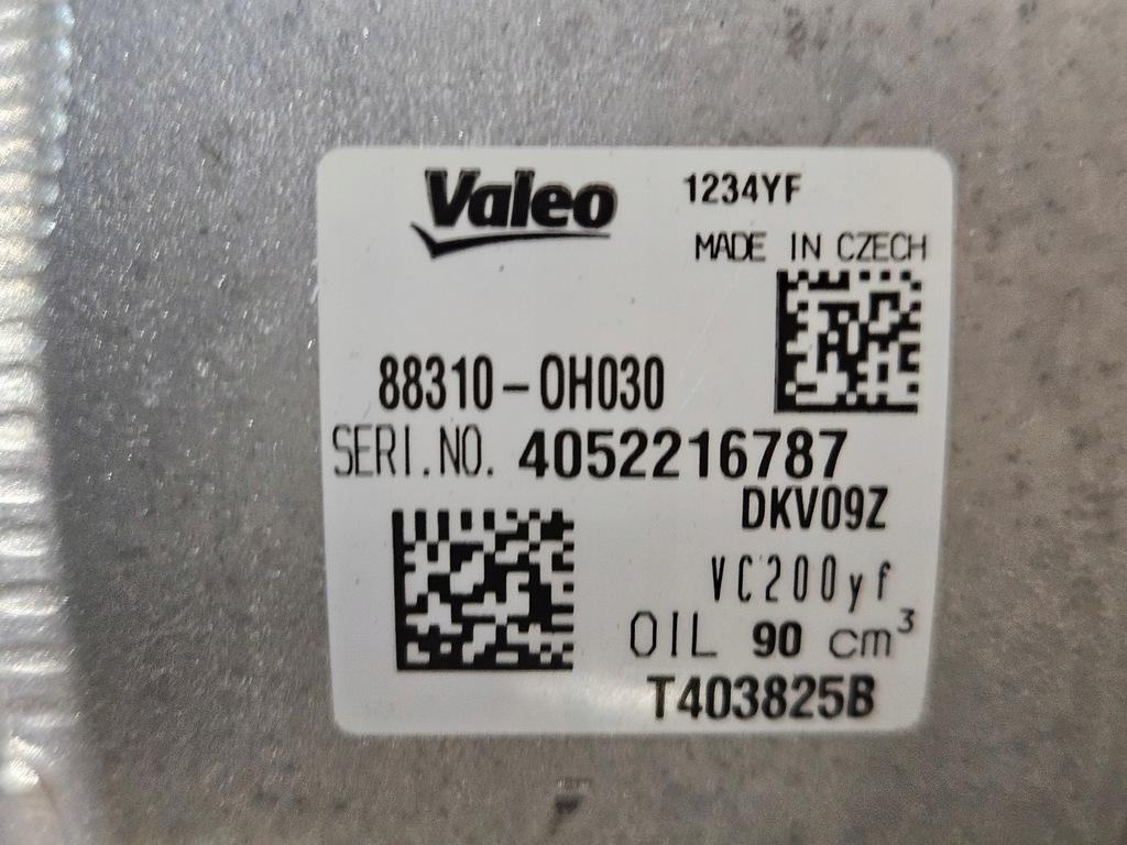 фото №6, Toyota aygo x 2022- компрессор кондиционера nowa компрессор