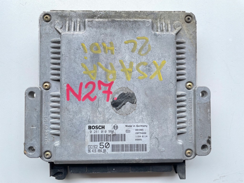 фото №1, Блок управления двигателя citroen xsara 2.0 hdi 0281010550