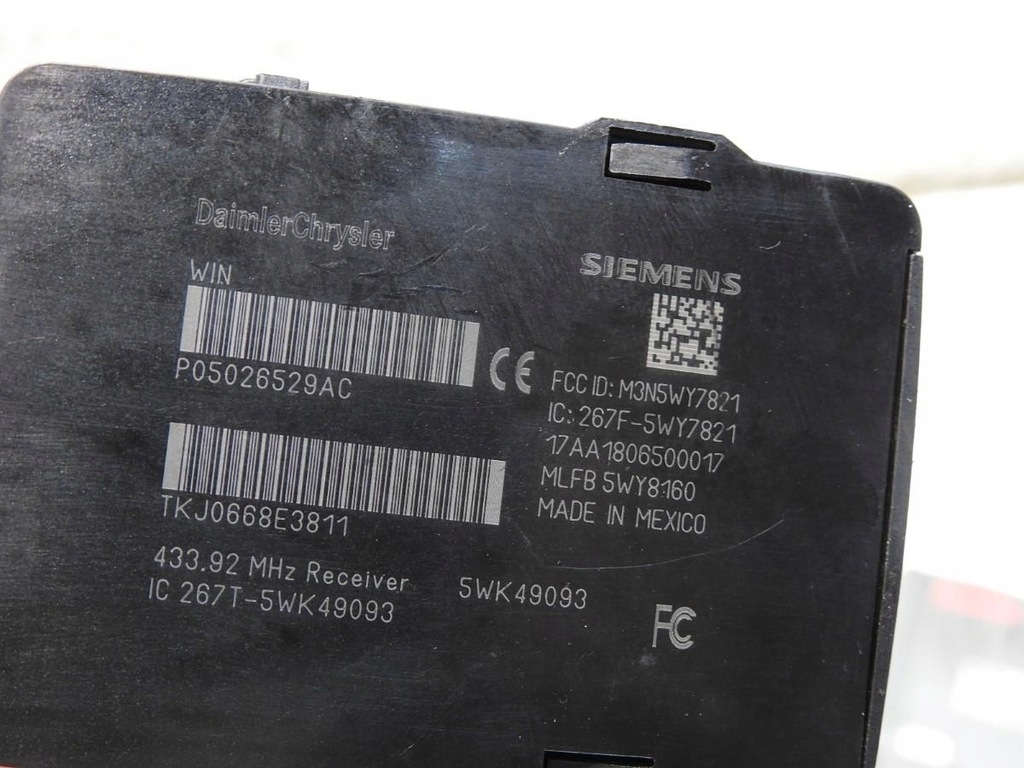 фото №7, Набір стартовий імобілайзер chrysler 300c 3.0 crd v6 p05149122ad p05026529ac