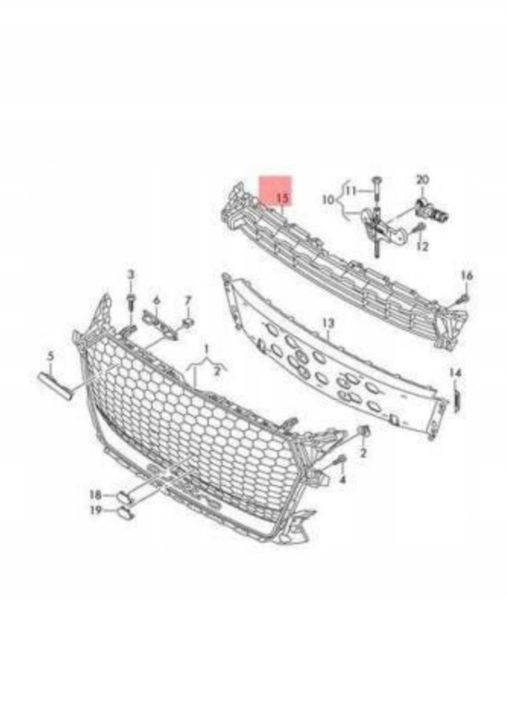 фото №10, Решётка усилитель решетка перед audi tt 8s 8s0