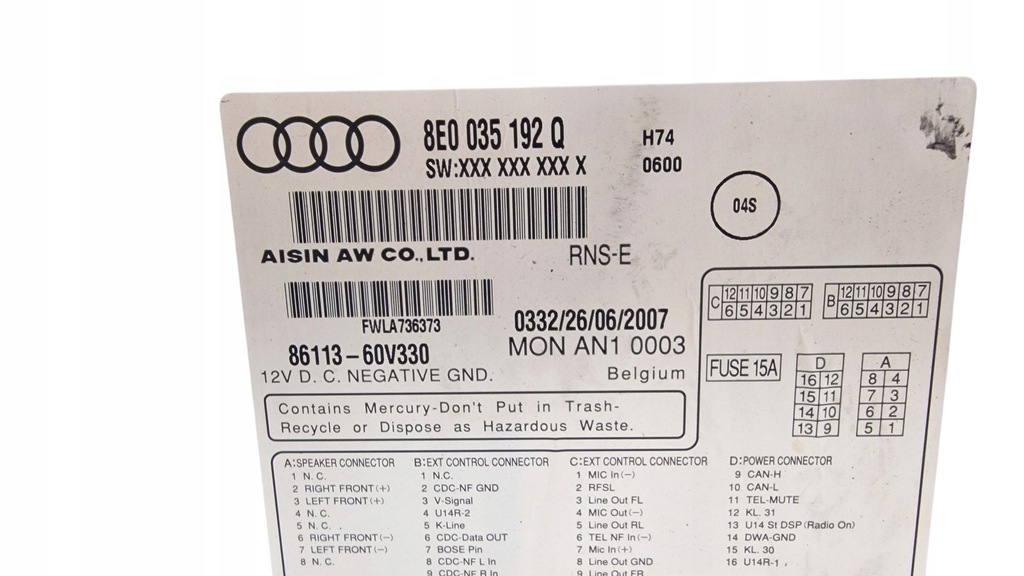 фото №7, Audi a4 b7 1 навігація навігація plus 8e0035192q