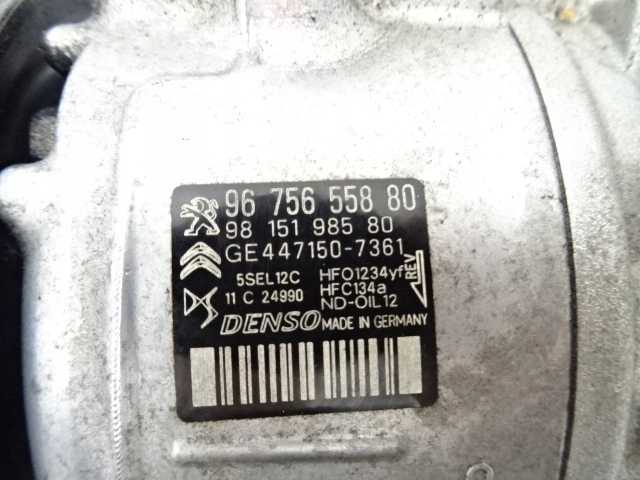 фото №10, Peugeot 3008 ii 1.5 bluehdi hdi компрессор кондиционера 9815198580