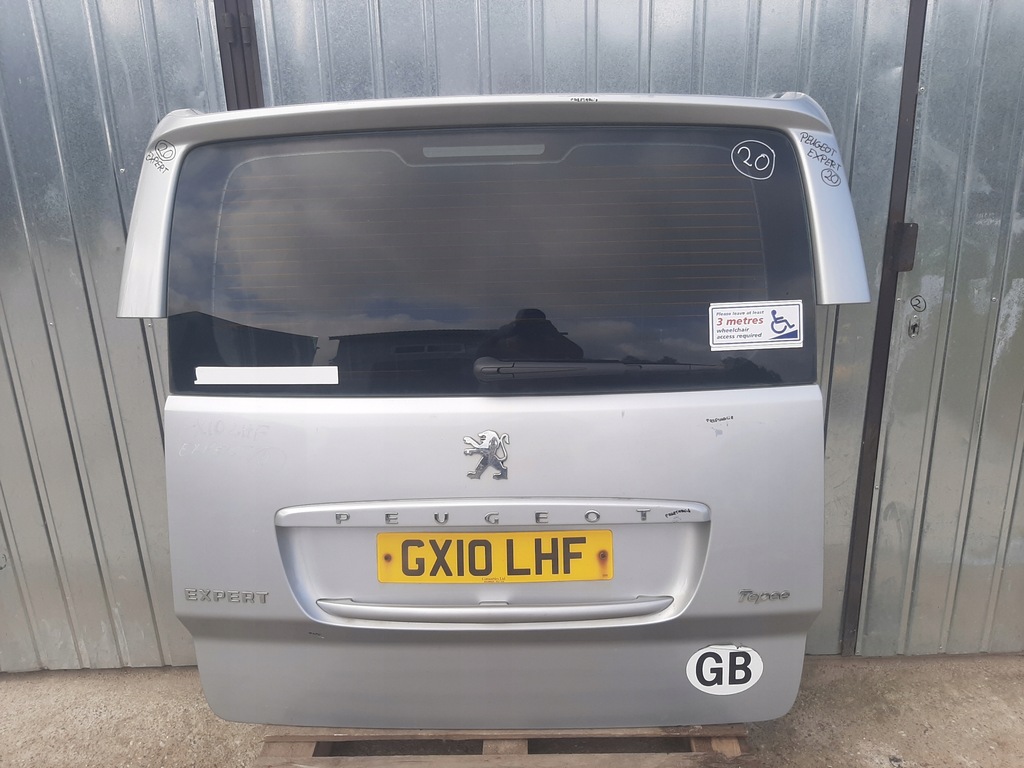 фото №1, Крышка багажника стекло задняя jumpy fiat scudo peugeot expert ii 2007-2014