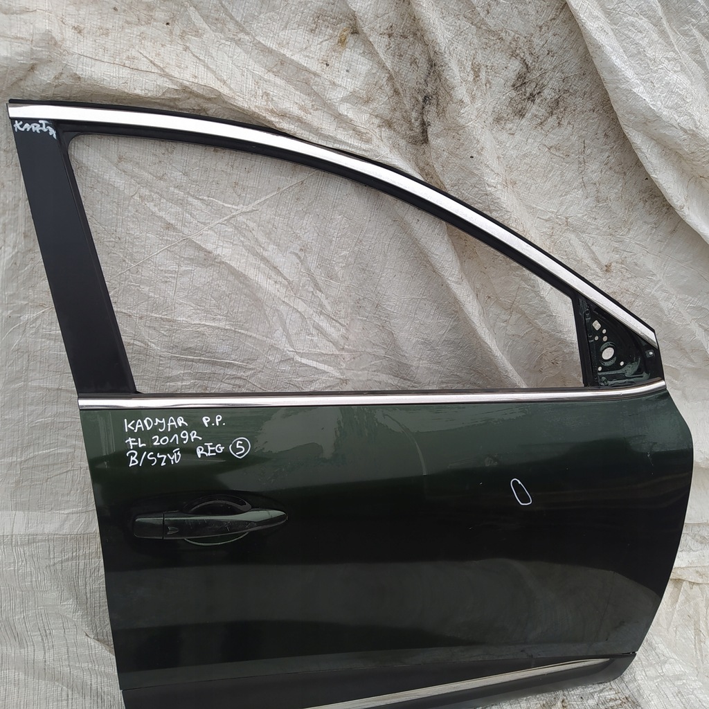 фото №3, Двері правий перед renault kadjar lift зелені